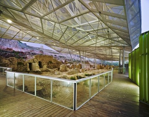 The Cerro del Molinete archaeological park in Cartagena, containing the Roman Forum district