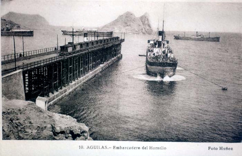 Águilas, Route of the railways