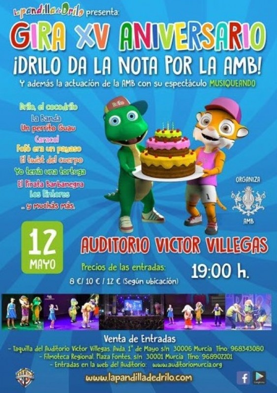 Murcia Today - 12th May Children's Musical In Murcia With Drilo El Cocodrilo