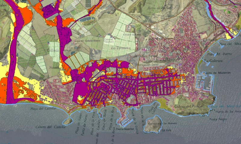 How liable is your area of the Costa Cálida to flooding?