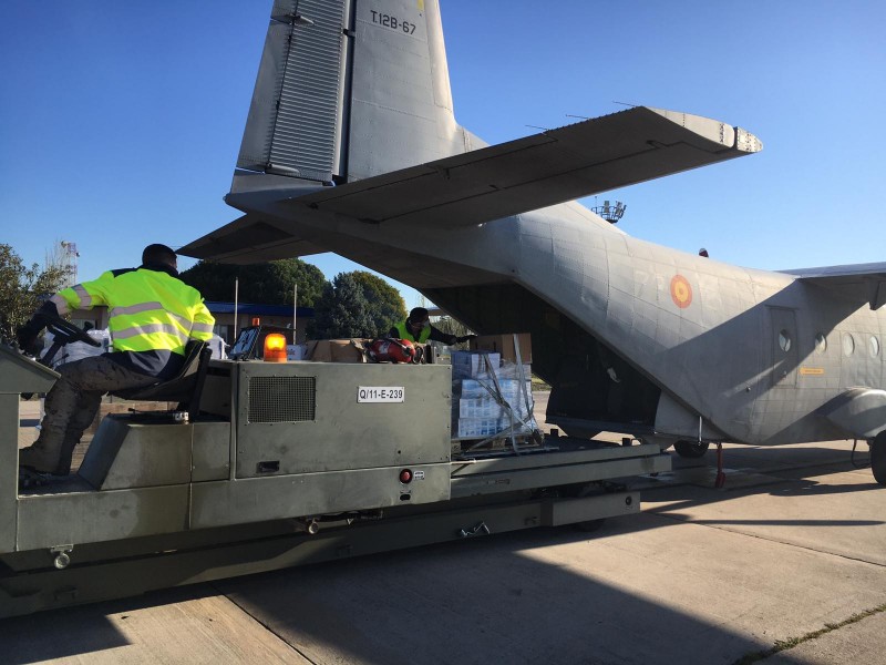 <span style='color:#780948'>ARCHIVED</span> - Spanish Air Force heading for Germany to collect respirators this afternoon