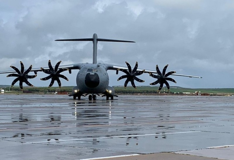 <span style='color:#780948'>ARCHIVED</span> - Spanish Air Force heading for Germany to collect respirators this afternoon