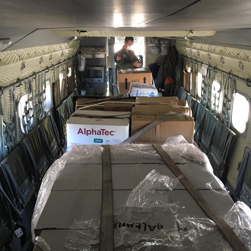 <span style='color:#780948'>ARCHIVED</span> - Spanish Air Force heading for Germany to collect respirators this afternoon