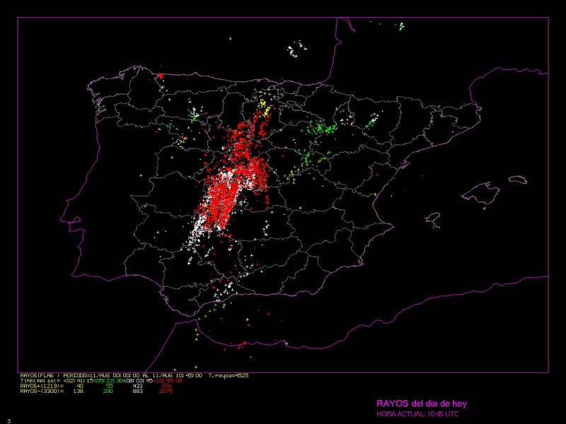 Murcia Today - Over 15,200 Lightning Discharges Over Spain In The Last 24  Hours