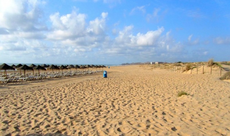 Overview of the beaches of Guardamar del Segura