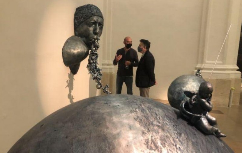 Tu Vuelo, Mis Alas, Lidó Rico sculpture exhibition at the Sala Verónicas in Murcia