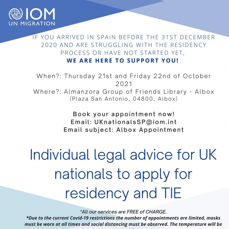 <span style='color:#780948'>ARCHIVED</span> - Free residency application help for UK nationals in Almeria