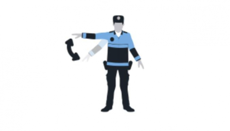 Hand signals commonly used by traffic police in Spain