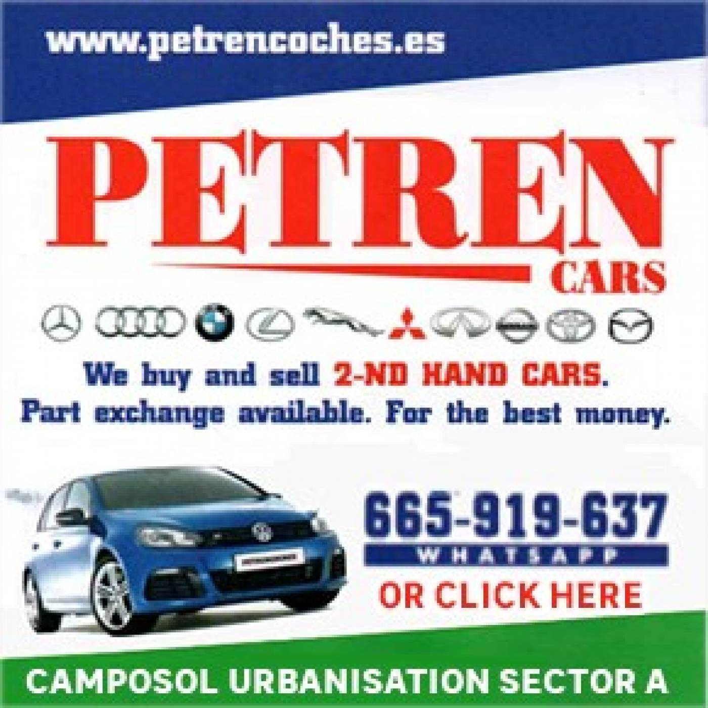 Petren Coches car dealership on Camposol Sector A