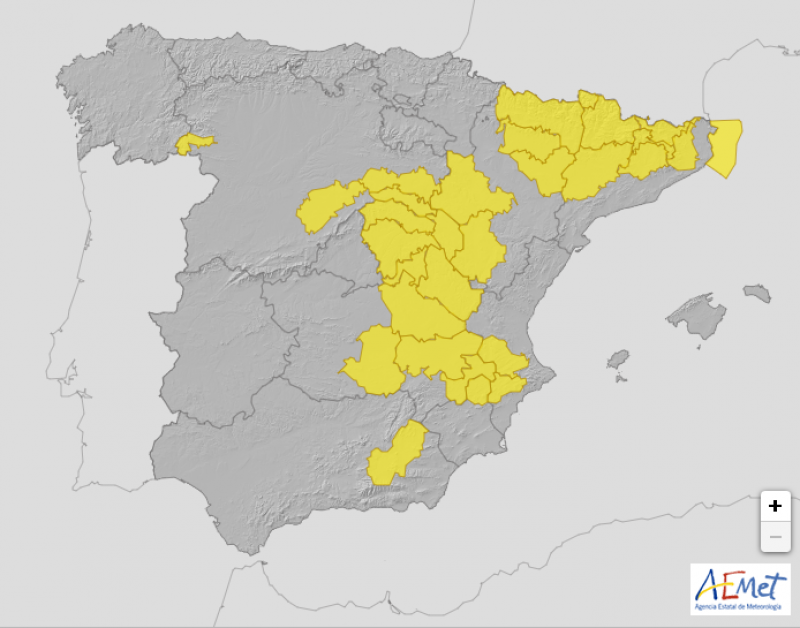 <span style='color:#780948'>ARCHIVED</span> - Half of Spain on alert for freezing temperatures: weather update January 20