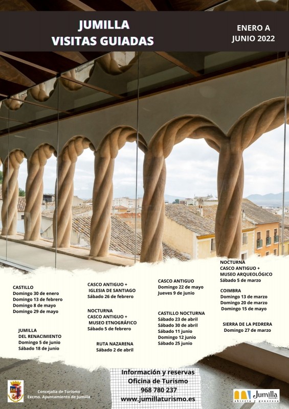 <span style='color:#780948'>ARCHIVED</span> - Twenty guided tours of Jumilla taking place between February and June