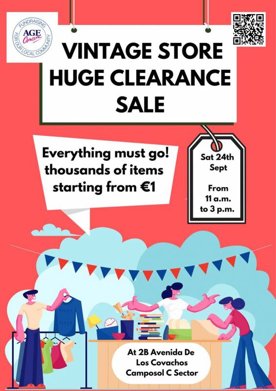 <span style='color:#780948'>ARCHIVED</span> - September 24 Age Concern Clearance Sale - Date for your diaries!