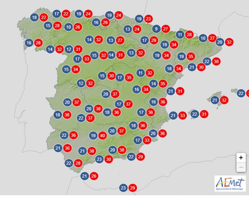 <span style='color:#780948'>ARCHIVED</span> - Summer heat returns this weekend: Spain weather outlook August 18-21