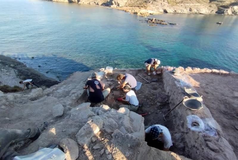 5th century fish salting tank discovered on the Isla del Fraile in Aguilas
