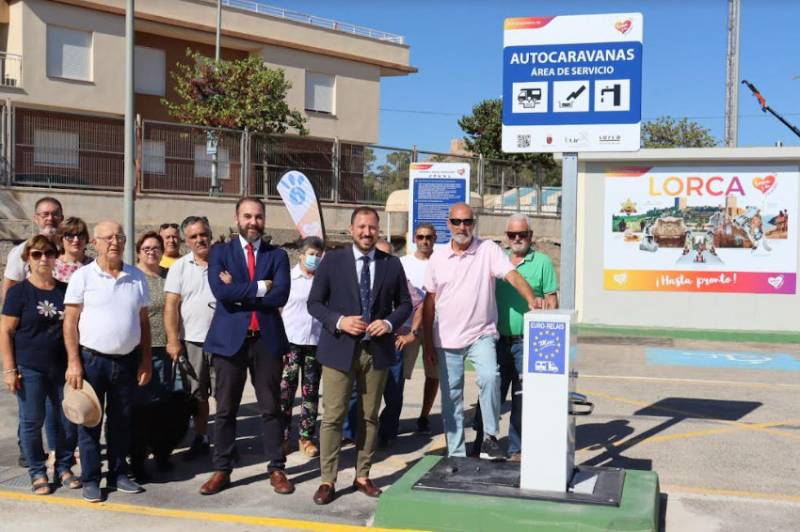 Lorca unveils its first motorhome and camper van parking area
