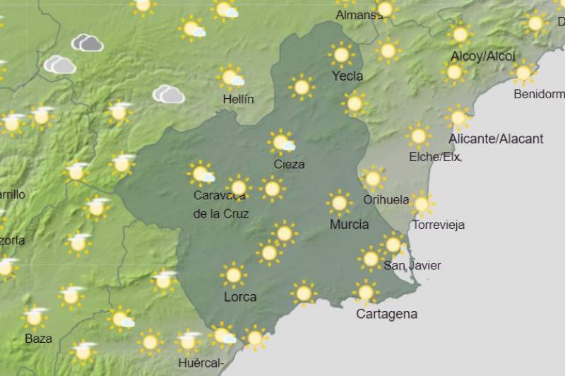 <span style='color:#780948'>ARCHIVED</span> - Tropical temperatures in the mid-30s all week long: Murcia weather forecast October 17-23