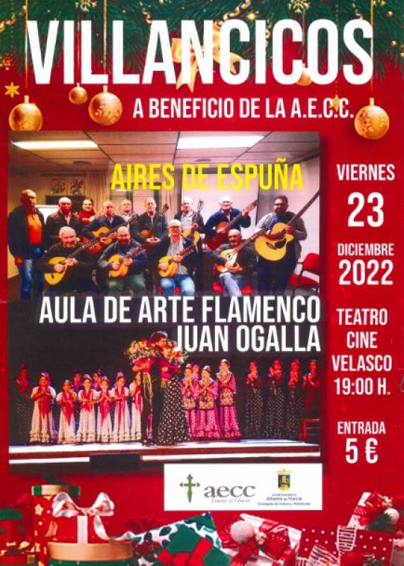December 23 Fundraising Christmas carol concert in Alhama de Murcia