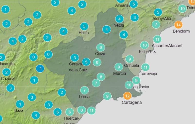 <span style='color:#780948'>ARCHIVED</span> - Southern Spain finally gets cold and wet as Christmas nears: Murcia weather forecast November 28-December 4