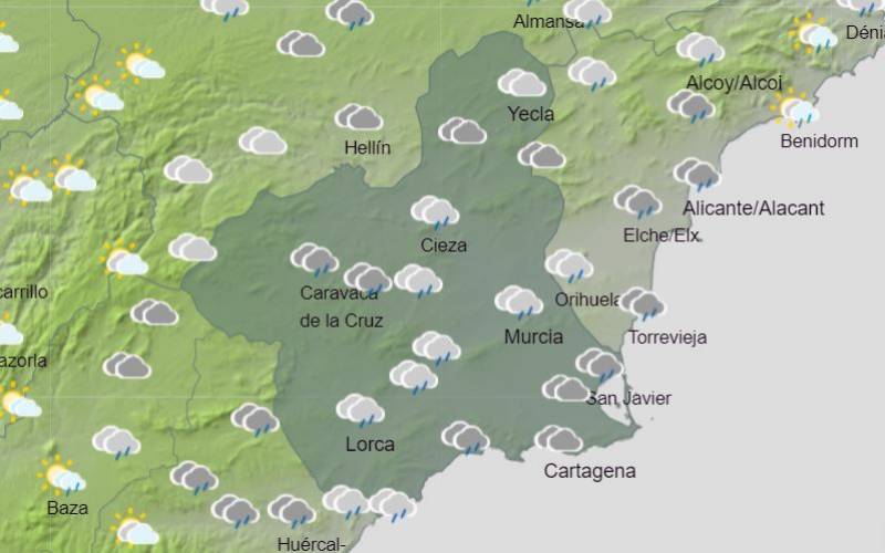 <span style='color:#780948'>ARCHIVED</span> - Southern Spain finally gets cold and wet as Christmas nears: Murcia weather forecast November 28-December 4