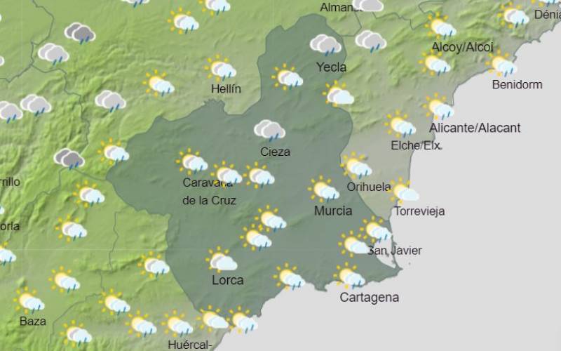 Southern Spain finally gets cold and wet as Christmas nears: Murcia weather forecast November 28-December 4