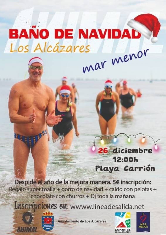 Take part in a Boxing Day swim in Los Alcazares this Christmas