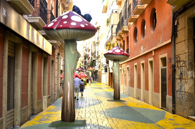 Calle San Francisco or Calle de las Setas in Alicante City