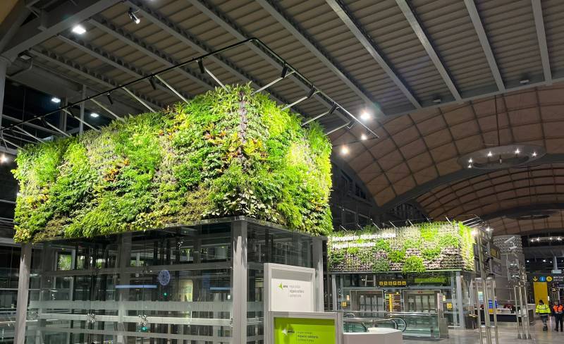 Alicante airport goes green with vertical gardens to improve image and traveller wellbeing