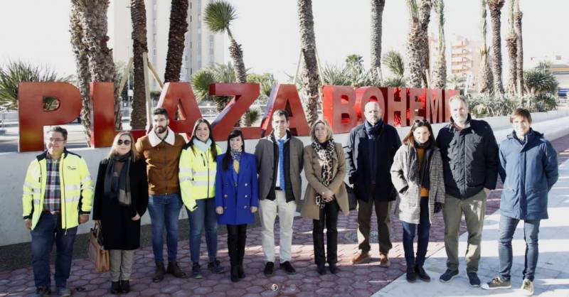 <span style='color:#780948'>ARCHIVED</span> - Renovation of Plaza Bohemia in La Manga enters the final stretch