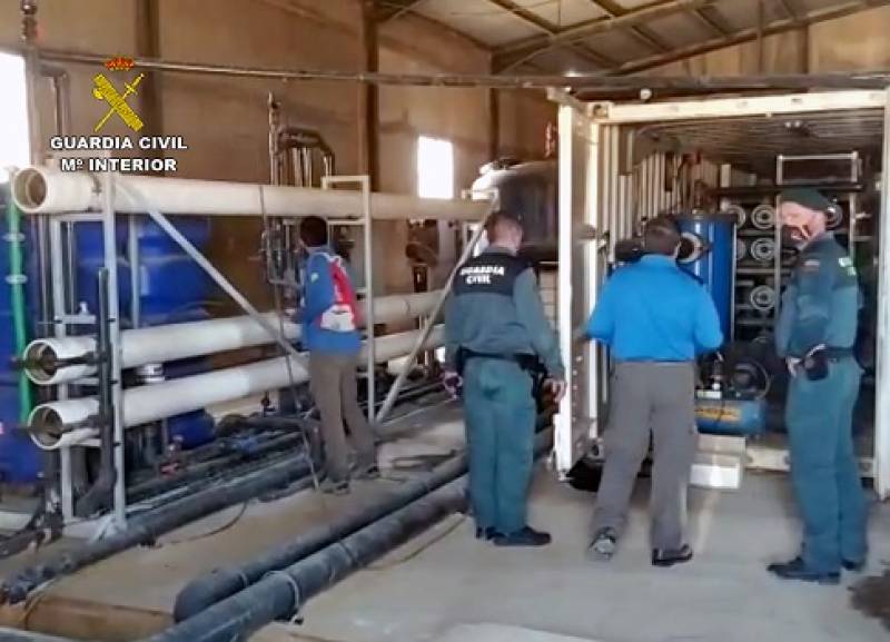 <span style='color:#780948'>ARCHIVED</span> - Guardia Civil discover illegal desalination plant at farm near Camposol