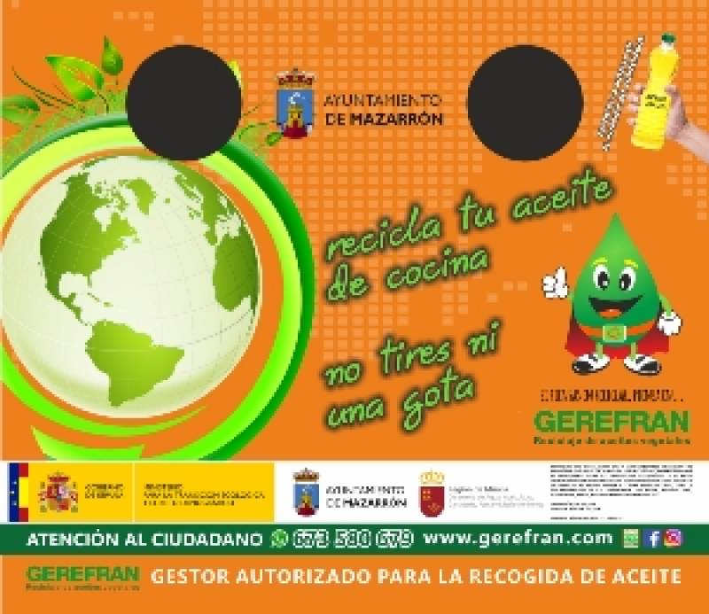 Mazarron Council recycling initiative for used cooking oil