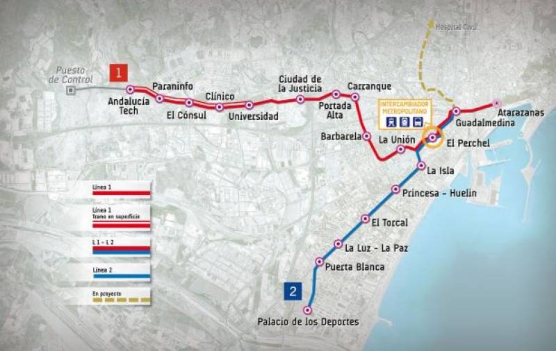 You can now get to Malaga city centre by Metro for just 33 cents