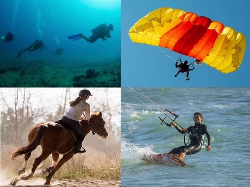Boules, scuba diving, horseriding, skydiving and more alternative activities at Club MMGR