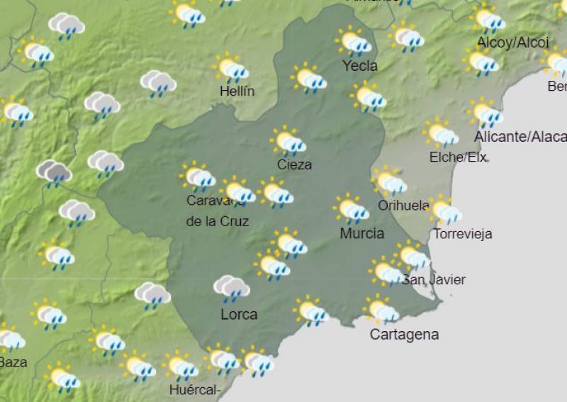 Another rainy week: Murcia weather forecast May 29-June 4