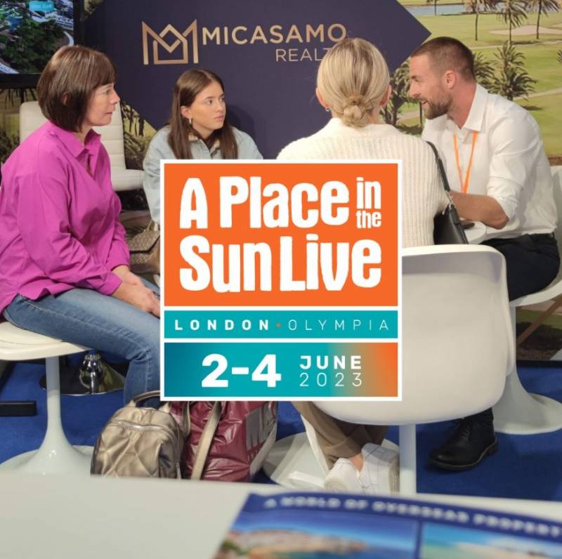 June 2-4 A Place in the Sun Live event in London featuring Micasamo Realty