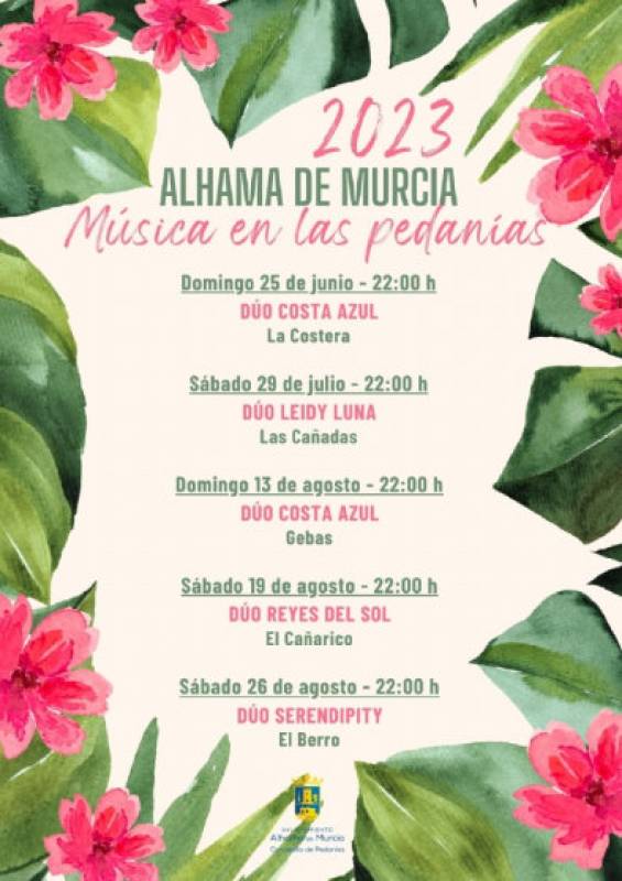 August 26 Free open-air concert in the Alhama de Murcia village of El Berro