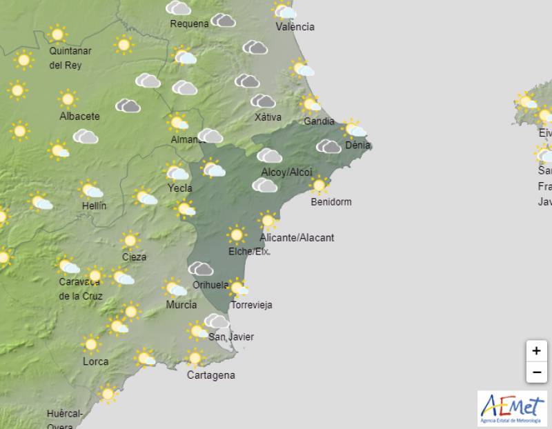 Stormy showers and much cooler days: Alicante weather forecast August 3-6