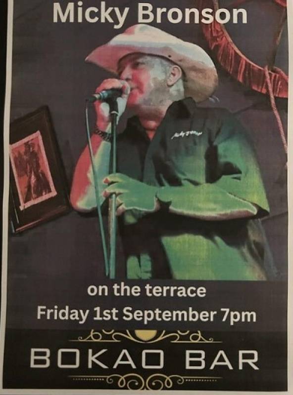 September 1 Steak Night with Mickey Bronson at the Bokao Bar, Condado de Alhama Golf Resort