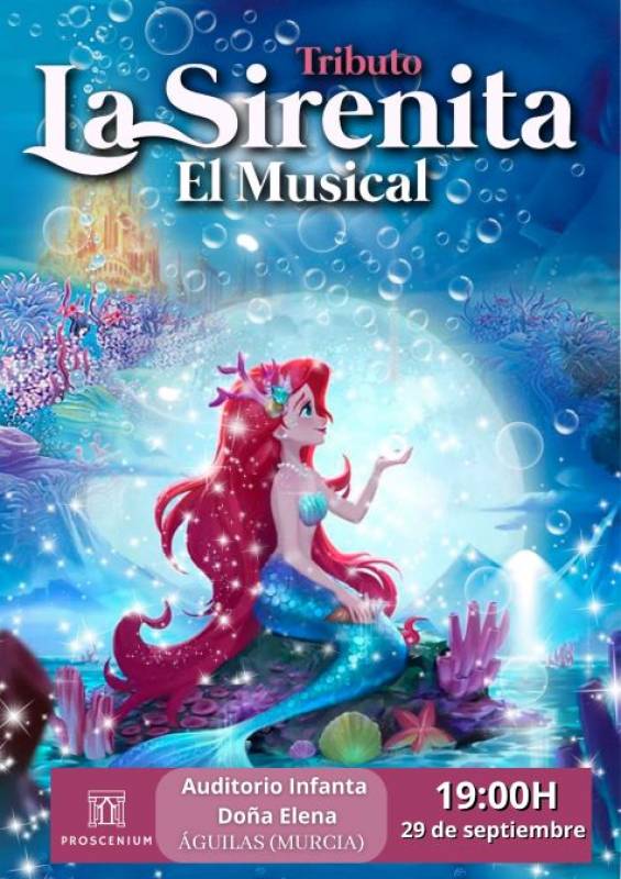 September 29 Tribute to The Little Mermaid musical in Aguilas