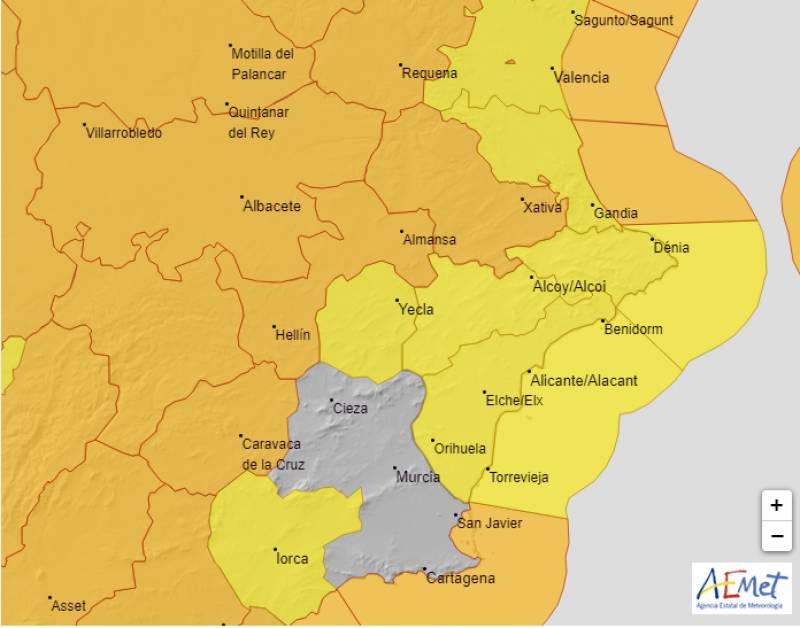 Strong winds and weekend rain: Alicante weather forecast Nov 2-5
