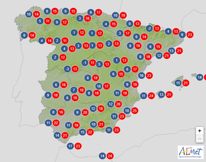 Dry in the south and stormy in the north: Spain weather forecast Nov 27-30