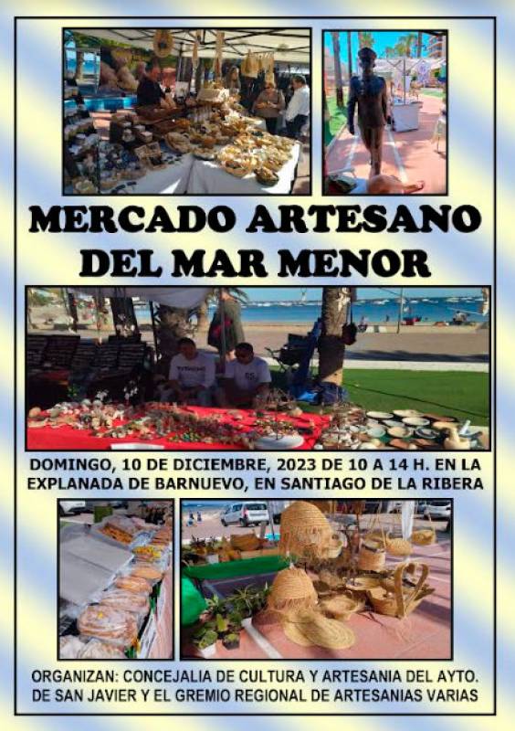 December 10 Artisan market of the Mar Menor in Santiago de la Ribera