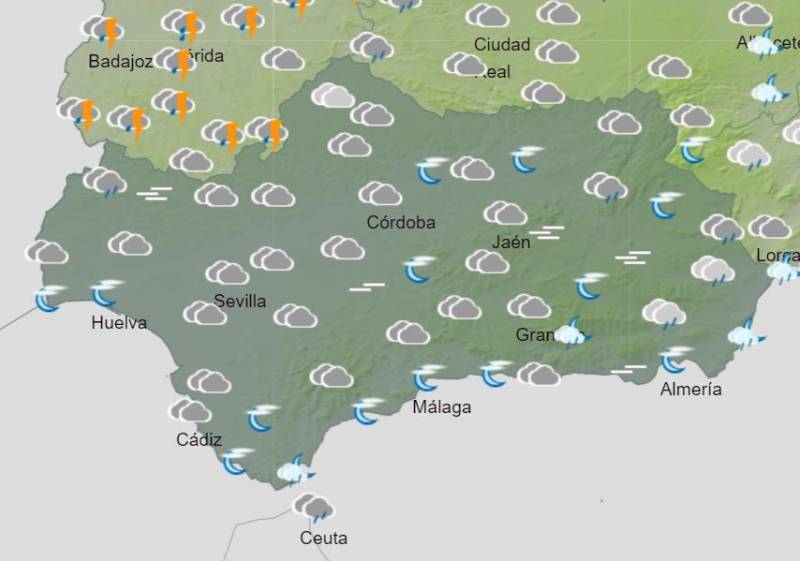 The much-needed rain was short-lived: Andalusia weekend weather forecast December 7-10