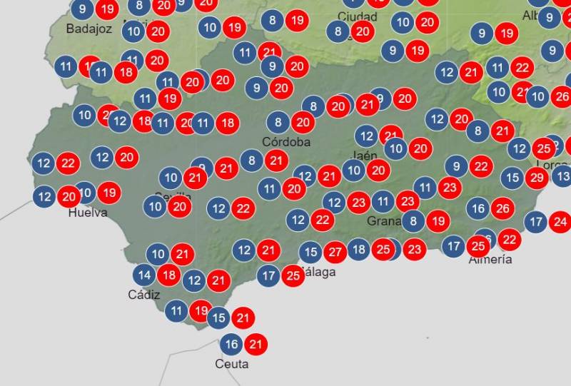 The much-needed rain was short-lived: Andalusia weekend weather forecast December 7-10