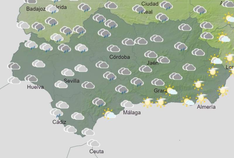 Snow and rain later this week: Andalusia weather forecast February 19-25