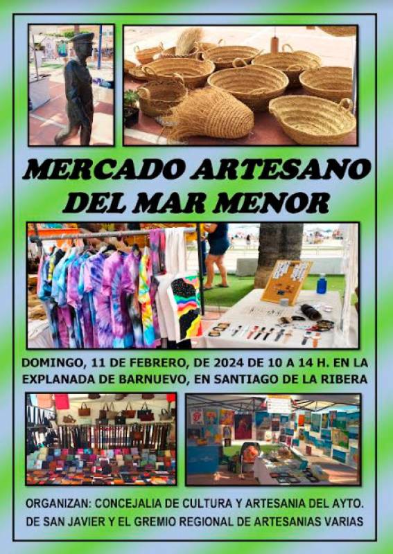 February 11 Artisan market of the Mar Menor in Santiago de la Ribera