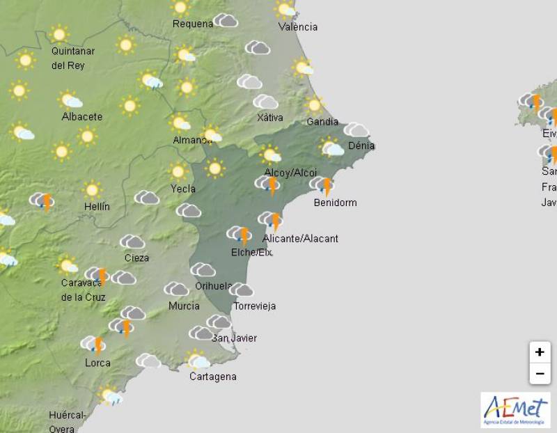 February temperatures return to Alicante: Weather forecast April 22-25