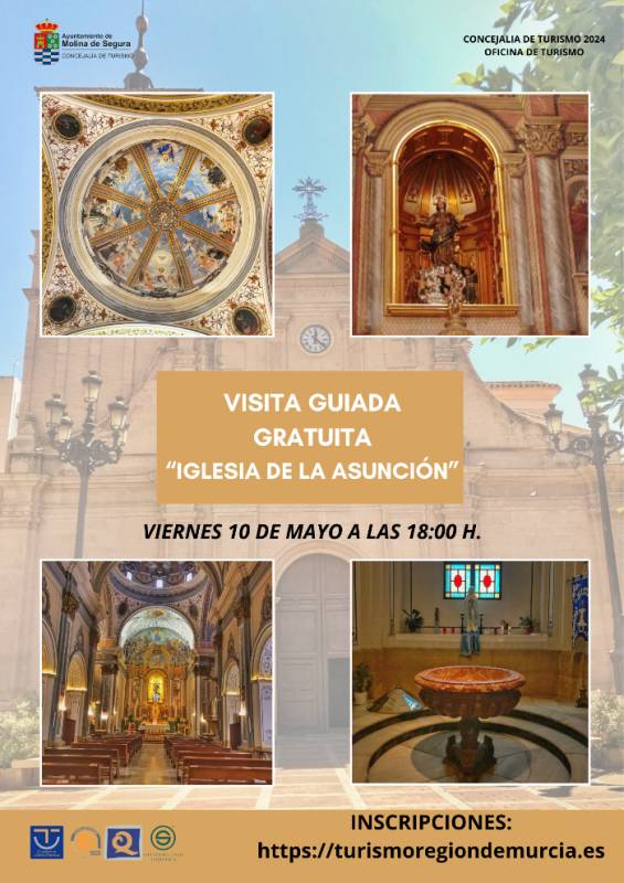 May 10 Free guided visit to the church of Nuestra Señora de la Asunción in Molina de Segura