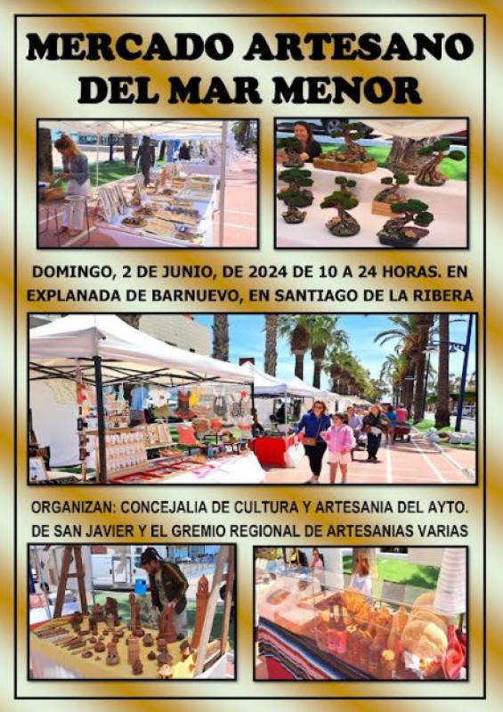 June 2 Artisan market of the Mar Menor in Santiago de la Ribera