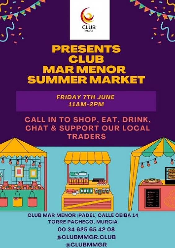 June 7 Summer Market at Club MMGR Mar Menor Golf Resort