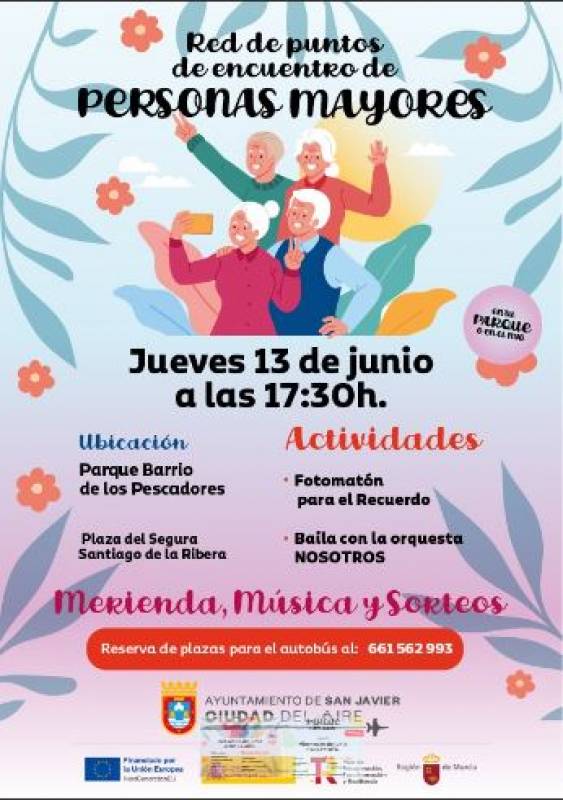 June 13 Senior social event in San Javier
